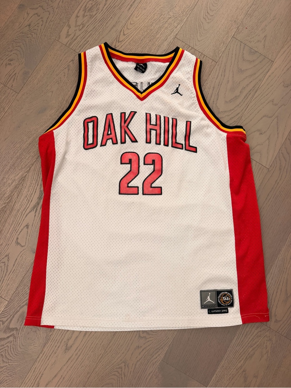 Carmelo Anthony Oak Hill Academy #22 Jordan Basketball Jersey XXL